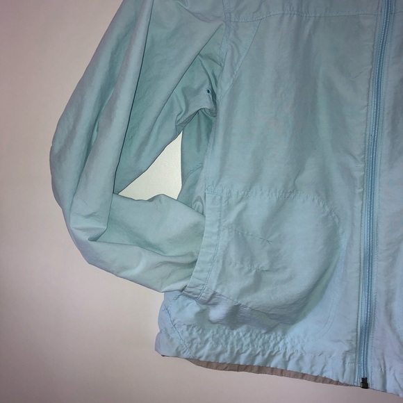 Columbia Light Sky Blue Hooded Wind Breaker sz. L - Picture 3 of 6